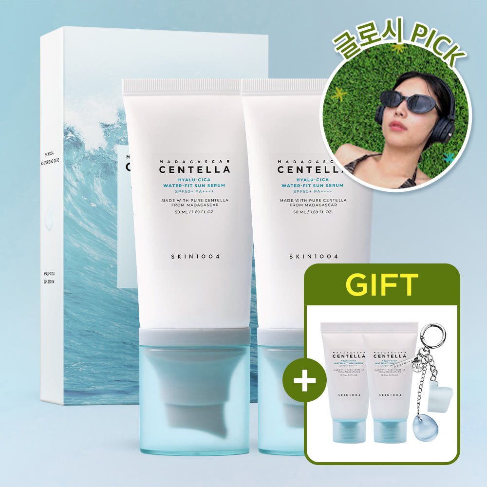 [하이글로시 구독자 비밀특가] 히알루-시카 워터핏 선 세럼 50ml•무료배송 + 구매자 전원 미니(15ml) + 키링 굿즈 증정 배경